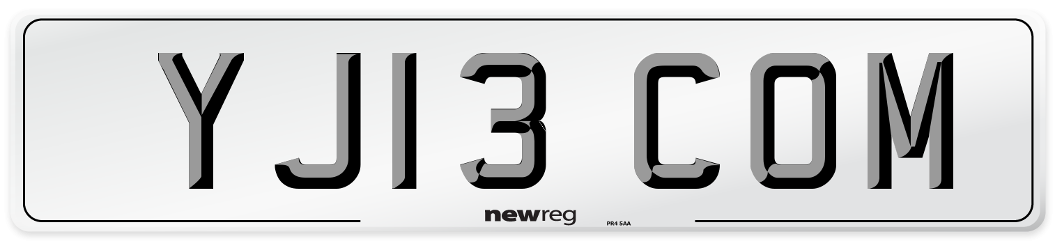 YJ13 COM Number Plate from New Reg